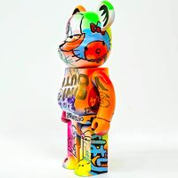 Custom Bearbrick 400% by Judas Arrieta "Cat Rule"  - Thumbnail 5