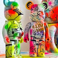 Custom Bearbrick 400% by Judas Arrieta "Cat Rule"  - Thumbnail 8