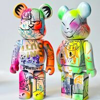 Custom Bearbrick 400% by Judas Arrieta "Cat Rule"  - Thumbnail 6