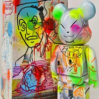 Custom Bearbrick 400% by Judas Arrieta "Dorarock"  - Thumbnail 1