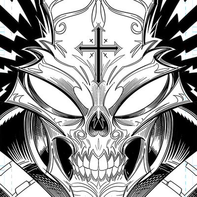 Black phantom "holy terror" #1 - glow in the dark variant