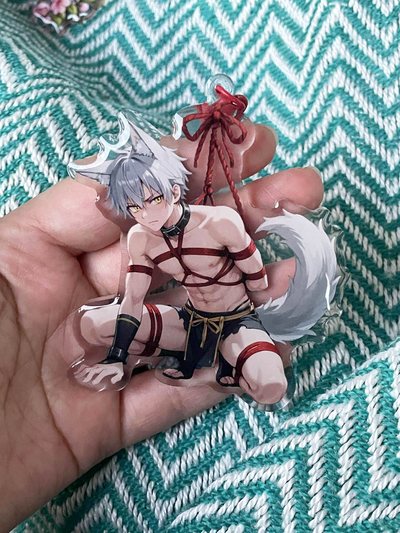 Akihiko Kai, Red Rope Keychain! (Double Sided)