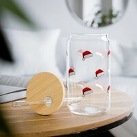 Santa Hat Glass - Thumbnail 1