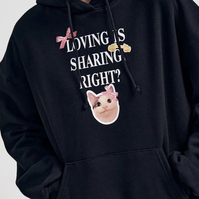 Loving is sharing right hoodie