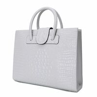 Alligator Handbag Carrying Leather Bag, Tote Bag #H340 - Thumbnail 9