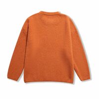 Solid color simple loose comfortable warm thick rabbit fur sweater - Thumbnail 1