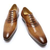 Casual leather shoes cowhide fashion men's business formal leather shoes - Thumbnail 2