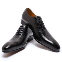 Casual leather shoes cowhide fashion men's business formal leather shoes - Thumbnail 3
