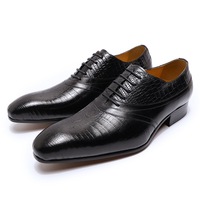 Casual leather shoes cowhide fashion men's business formal leather shoes - Thumbnail 4