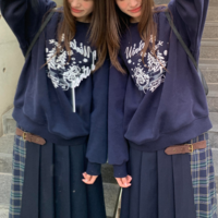 Winter Carnival Christmas Tree Printed Sweatshirt - Thumbnail 1