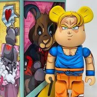 Custom Bearbrick 400% by Dhani Barragan "Goku SSJ"  - Thumbnail 6