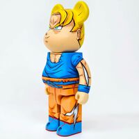 Custom Bearbrick 400% by Dhani Barragan "Goku SSJ"  - Thumbnail 4
