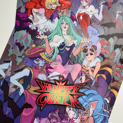 Vampire queen - darkstalker ladies poster