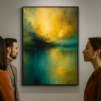 Abstract Sunset Over Teal Waters - Thumbnail 1