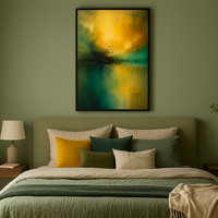 Abstract Sunset Over Teal Waters - Thumbnail 3