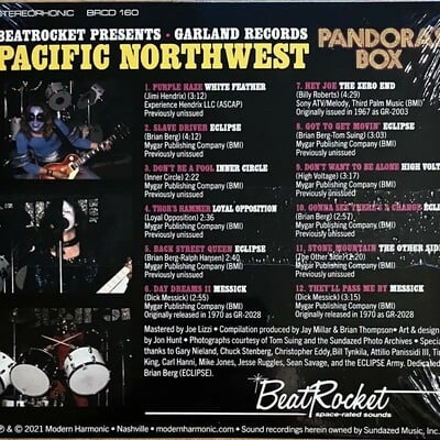 Pandoras box - garland records pacific nw (new sealed gatefold cd of nw 70s hard rock bands - eclipse, high voltage, white feather, etc.)