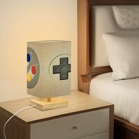 Super Nintendo Console Multi-Color Light - SNES Retro Gaming Accent Lamp w/ Remote & Bulb - Thumbnail 2