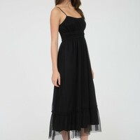 Swiss Dot Tulle Dress - Thumbnail 2