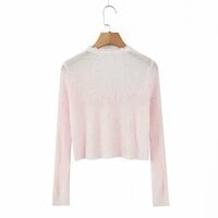Women's Ice Silk Sunscreen Cardigan Summer Air Conditioning Shirt Shawl Cardigan Knitwear - Thumbnail 1