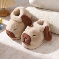 Cute Capybara Furry High Top Slippers - Thumbnail 5