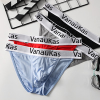 Multi-color 6PK Men's Sexy Underwear viscose high-legs low-rise sports pouch Briefs Underpants 3078GC - Thumbnail 1