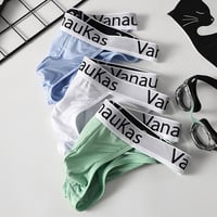 Multi-color 6PK Men's Sexy Underwear viscose high-legs low-rise sports pouch Briefs Underpants 3078GC - Thumbnail 2