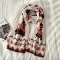 Cute Soft Red Panda Furry Scarf - Thumbnail 4