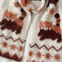 Cute Soft Red Panda Furry Scarf - Thumbnail 6