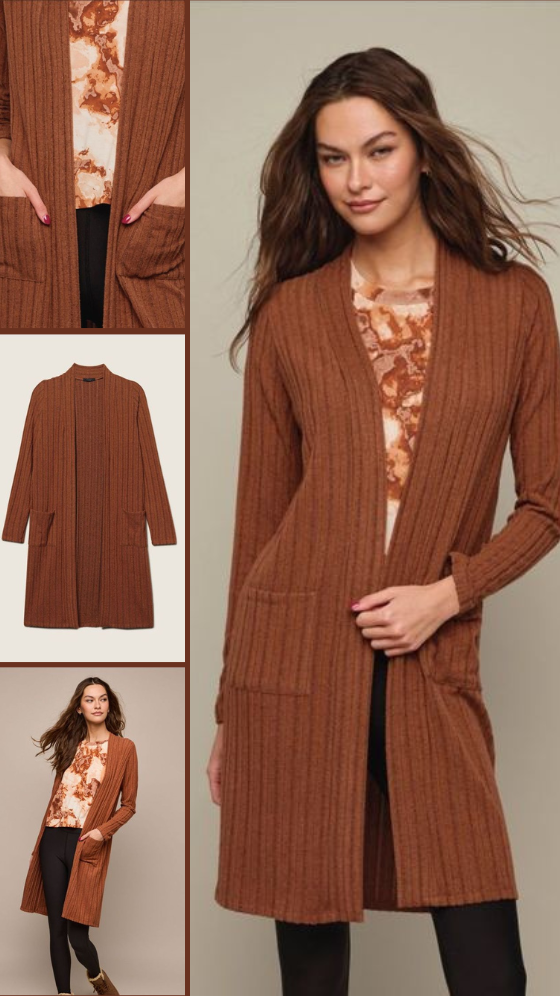 Soft-Rib Cardigan