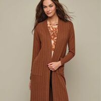 Soft-Rib Cardigan - Thumbnail 1