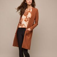 Soft-Rib Cardigan - Thumbnail 3