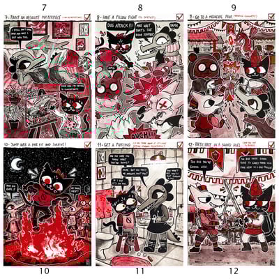 Maetober 2025 prints days 7 to 12