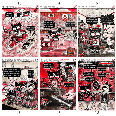 Maetober 2025 prints days 13 to 18