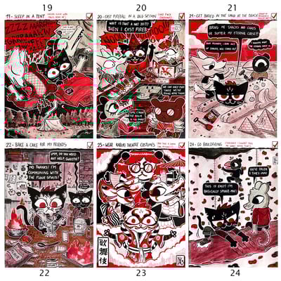 Maetober 2025 prints days 19 to 24