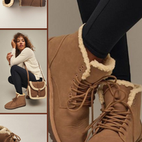 Cozy Lace-Up Bootie