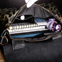 Women's genuine leather large capacity bag carrying handbag Tote Bag  - Thumbnail 1