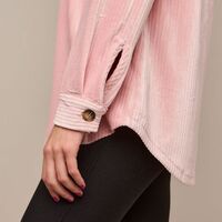 Corduroy Button-Front Top - Thumbnail 2