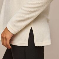 Chenille V-Neck Pullover - Thumbnail 3