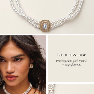 Victorian beauty pearly choker