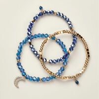Blue Luna Luxe Beaded Bracelet Set - Thumbnail 1