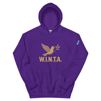 W.I.N.T.A. (War Is Not The Answer) Unisex Hoodie - Thumbnail 2