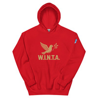 W.I.N.T.A. (War Is Not The Answer) Unisex Hoodie - Thumbnail 4