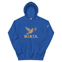 W.I.N.T.A. (War Is Not The Answer) Unisex Hoodie - Thumbnail 6