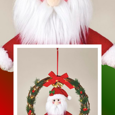Santa's wreath door greeter - Thumbnail 2