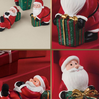 Mini santa figures set of three - Thumbnail 1