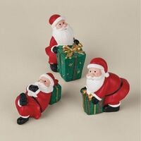 Mini Santa Figures Set of Three - Thumbnail 1
