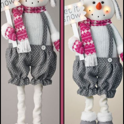 Let it snow snowman stand-up decor - Thumbnail 1