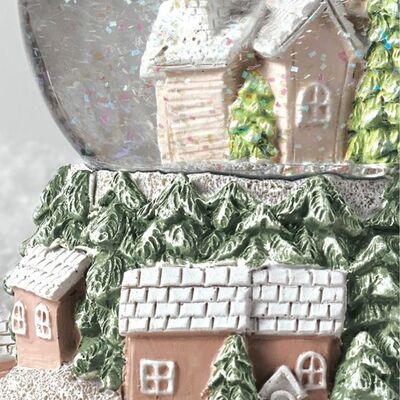 Blush winter wonderland globe