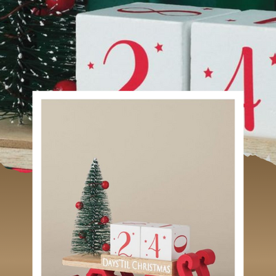 Wooden sleigh calendar - Thumbnail 1