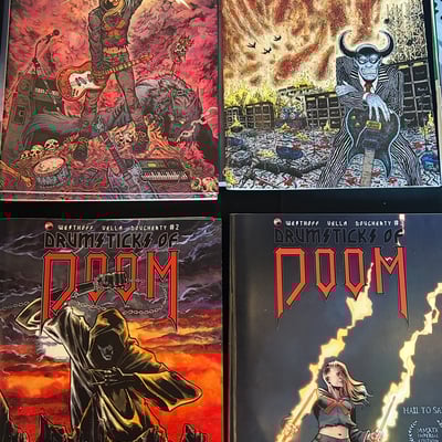 Drumsticks of doom- issues 1-4 digital